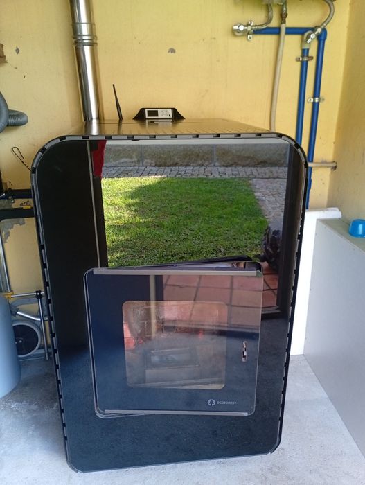 Caldeira a pellets como nova