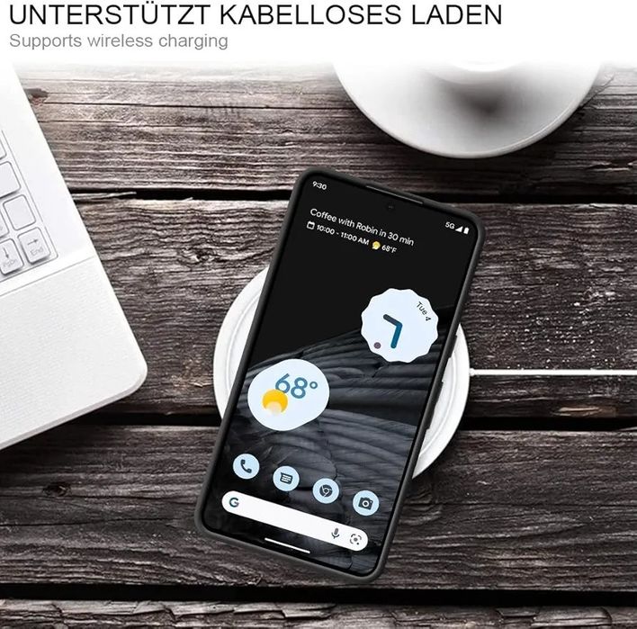 Etui Google Pixel 7A czarne, matowe, od HSP, slim, soft