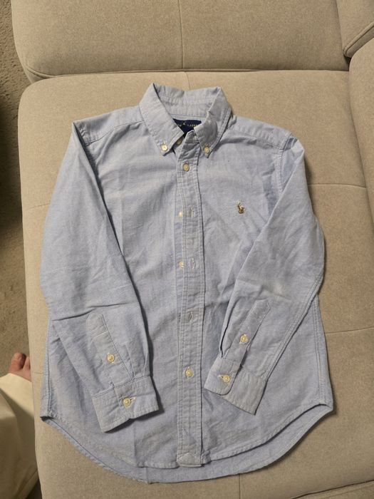Koszula chłopięca stan idealny Ralph Lauren roz 6