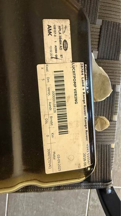 Compressor suspensao Range Rover