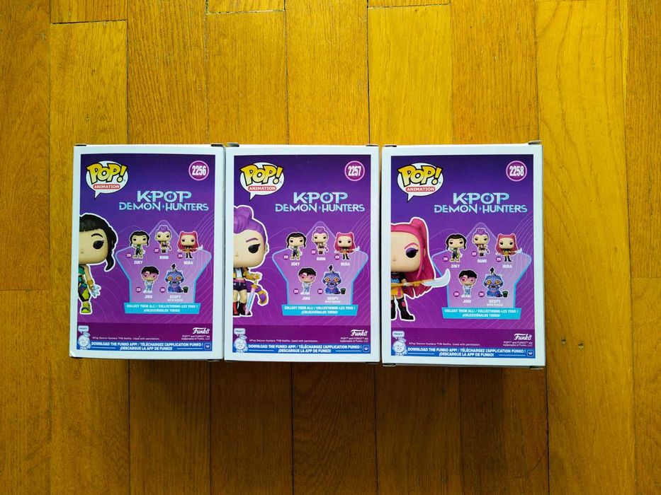 Funko Pop K-POP Demon Hunters Netflix Zoey #2256 Rumi #2257 Mira #2258