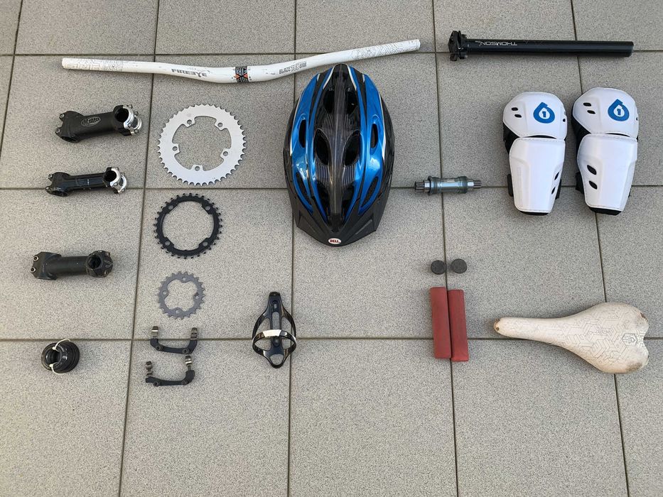 Lote de peças: Scott , FireEye , Avid , Shimano, Syncros, Bell, 661