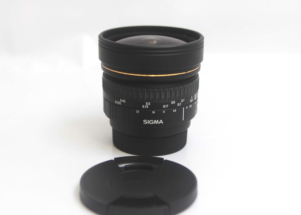 Lente Sigma 8mm Fisheye para Nikon em muito bom estado
