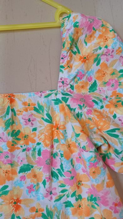 Top floral de verão