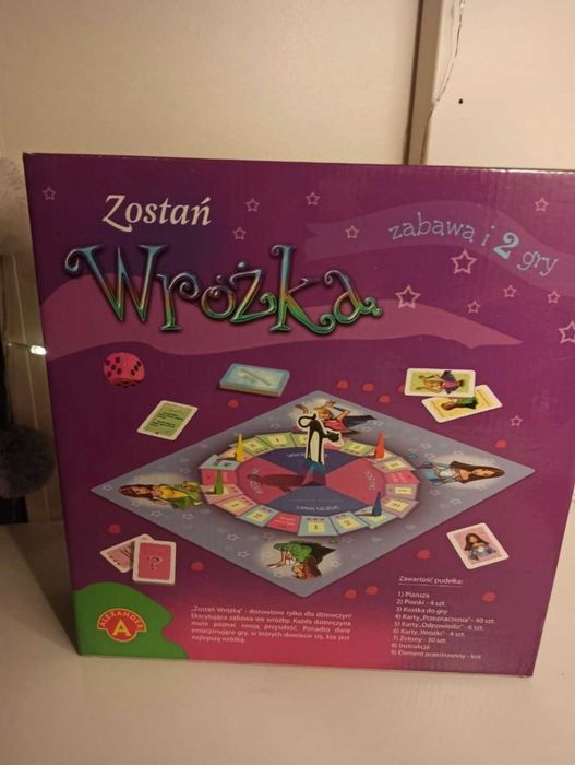 Gra planszowa zostań wróżką dla dziewczynki 2 gry w jednej alexander