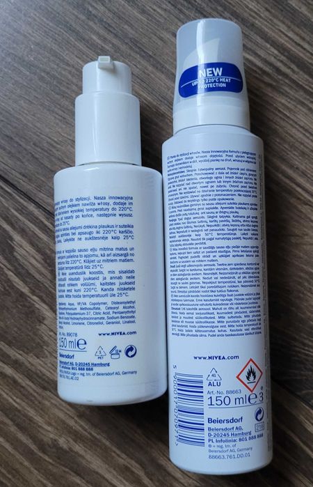 zestaw nivea volume plumping mousse Pianka do włosów + styling primer