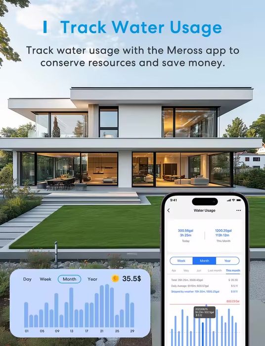 Meross Smart Sprinkler Timer MST100 – Novo