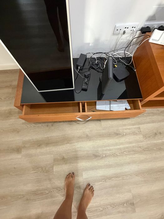 Movel televisão mais módulo lateral