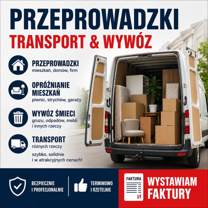 Przeprowadzki • Opróżnianie mieszkań • Transport • Wywóz odpadów
