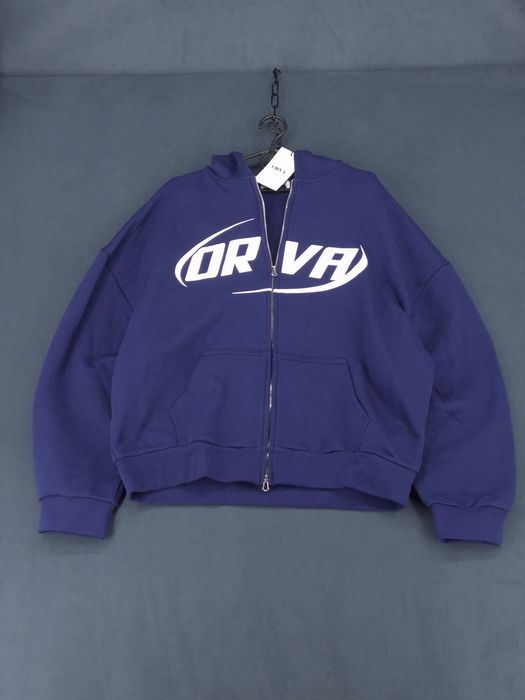 NOWA ORVA Studios Graphic Zip Up Hoodie Bluza Streetwear Oversize L
