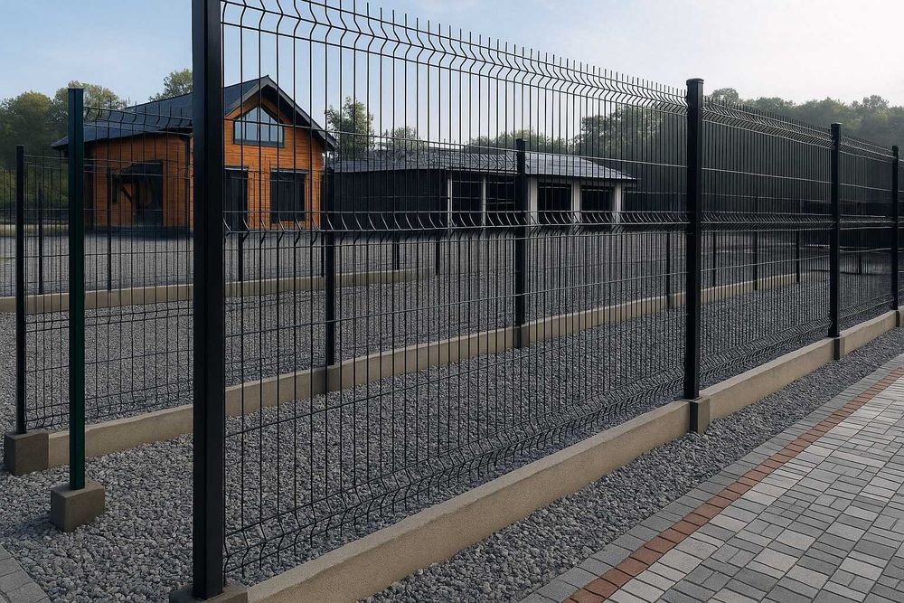 Panele ogrodzeniowe grafit 1530 fi 4,0 ogrodzenie panelowe systemowe