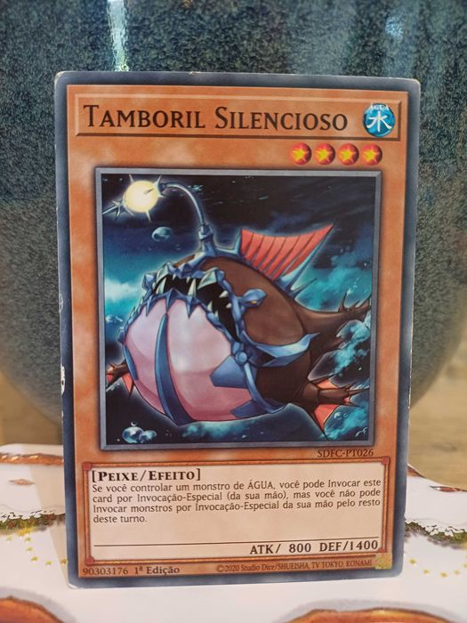 Carta Yu-Gi-Oh! - Tamboril Silencioso - 1ª Edição