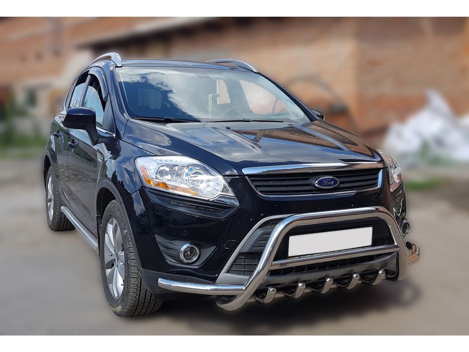 Ford Kuga 2008-2013 рр. Кенгурятник WT003-Exclusive (нерж.)