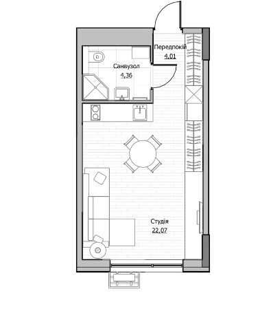 Продаж 1-кімнатної квартири ЖК Lucky Land, Є Оселя! Без комісії !