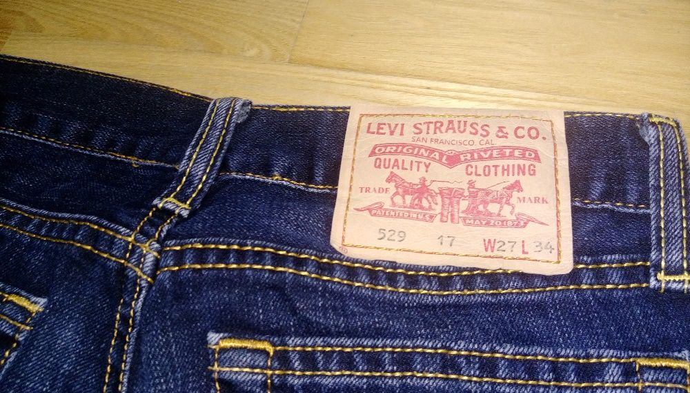 LEVI’S LEVI STRAUSS&CO. 529 17 W27 L34 spodnie jeans