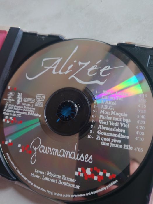Cd disc, cd диск Alizee - Gourmandises, диск 2000 г