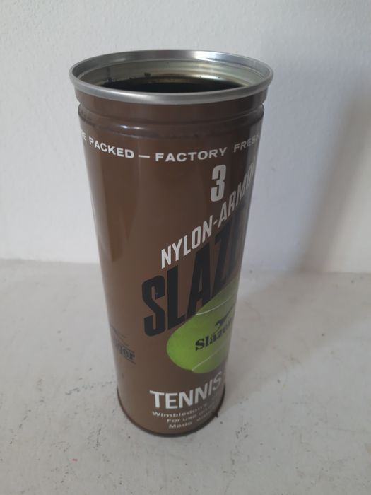 Caixa bolas tenis slazenger vintage 80's