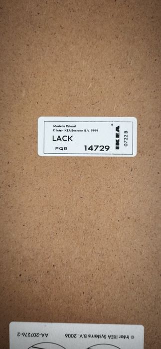 Mesa Apoio preta IKEA Lack