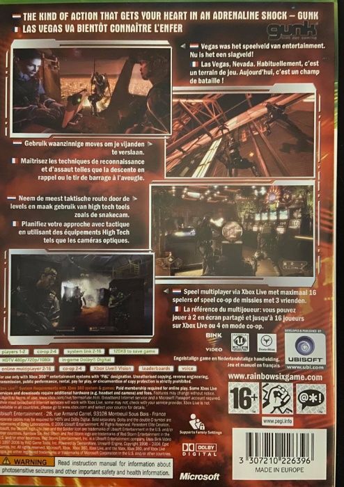 Tom Clancy's Rainbow Six Vegas Xbox 360