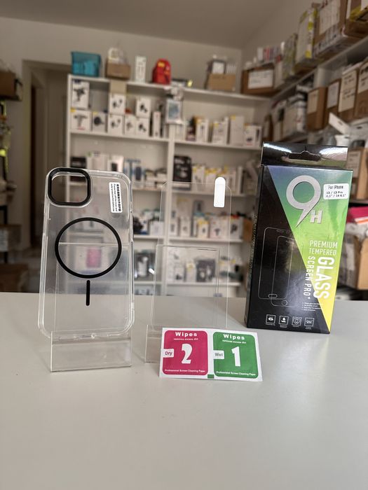 Etui przeźroczyste Thin MagSafe + SZKŁO do IPHONE 14