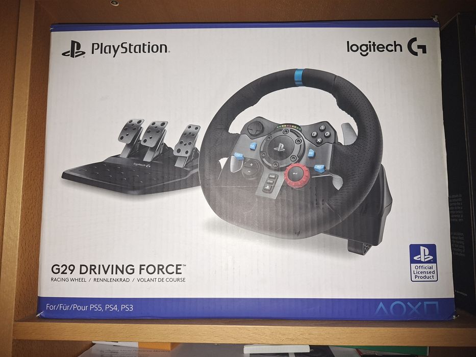 Volante logitech G29, com travão de mão