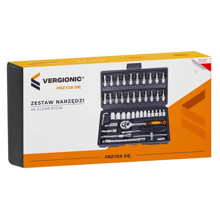 Zestaw narzędzi 46el. Torx , grzechotka , imbusy , bity