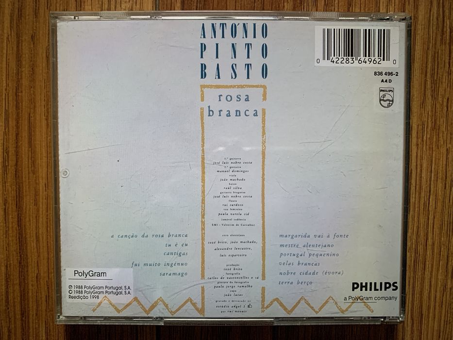 António Pinto Basto - Rosa Branca - cd