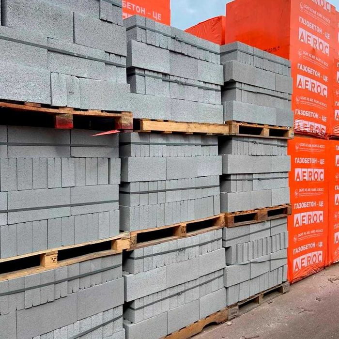 Газоблок/Шлакоблок/ФБС блок для фундаментів та несучих стін