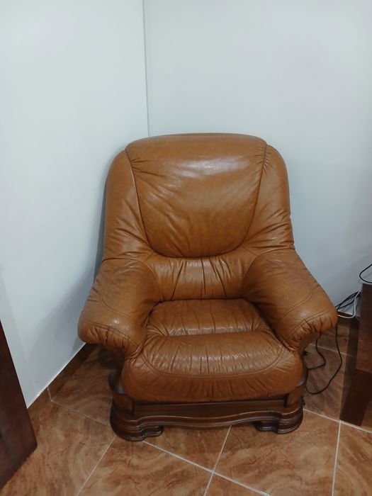 Sofas em couro..