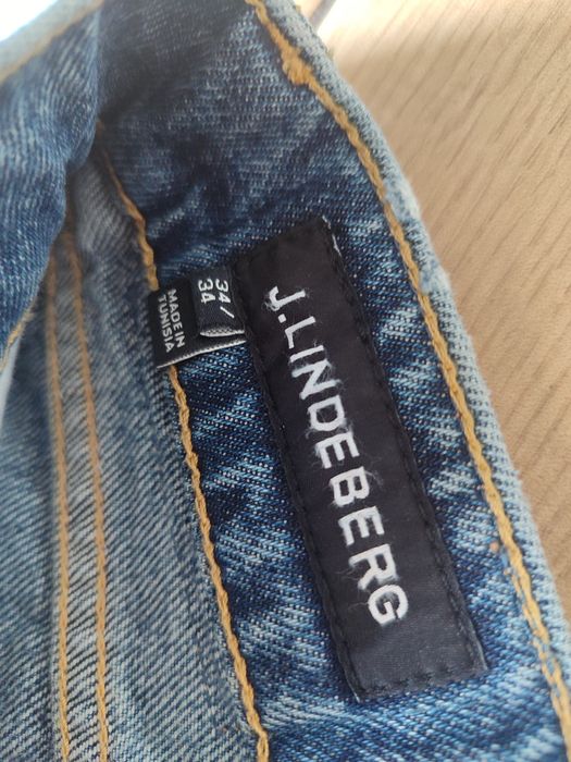 Spodnie jeansowe męskie j.lindeberg Johnny marble Loose jeans 34 nowy
