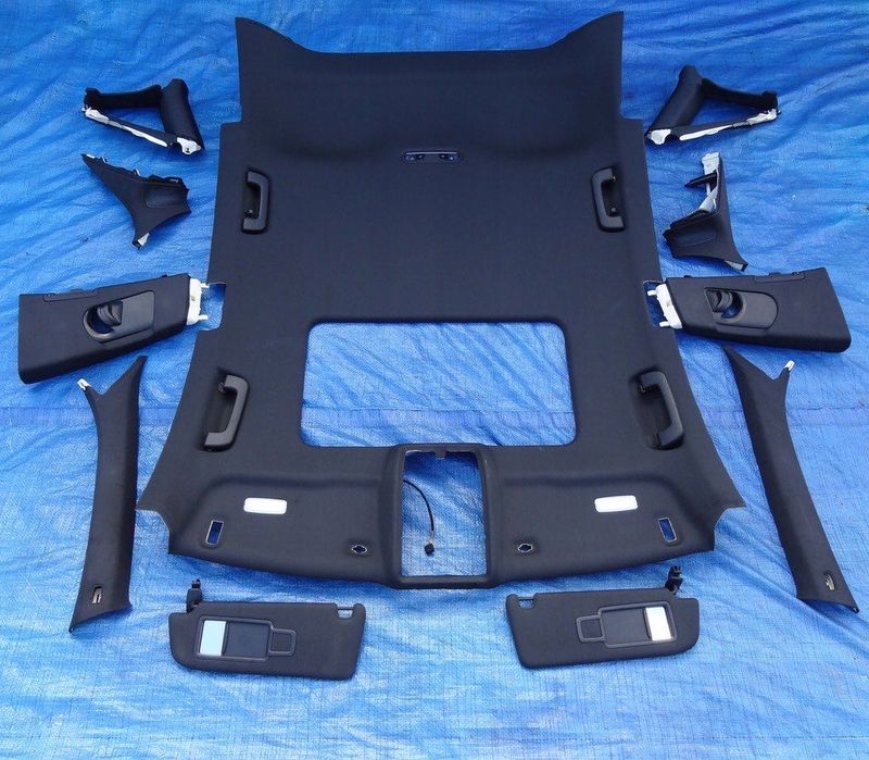 Audi a7 4g c7 szyberdach podsufitka czarna s line slupki lampki kpl