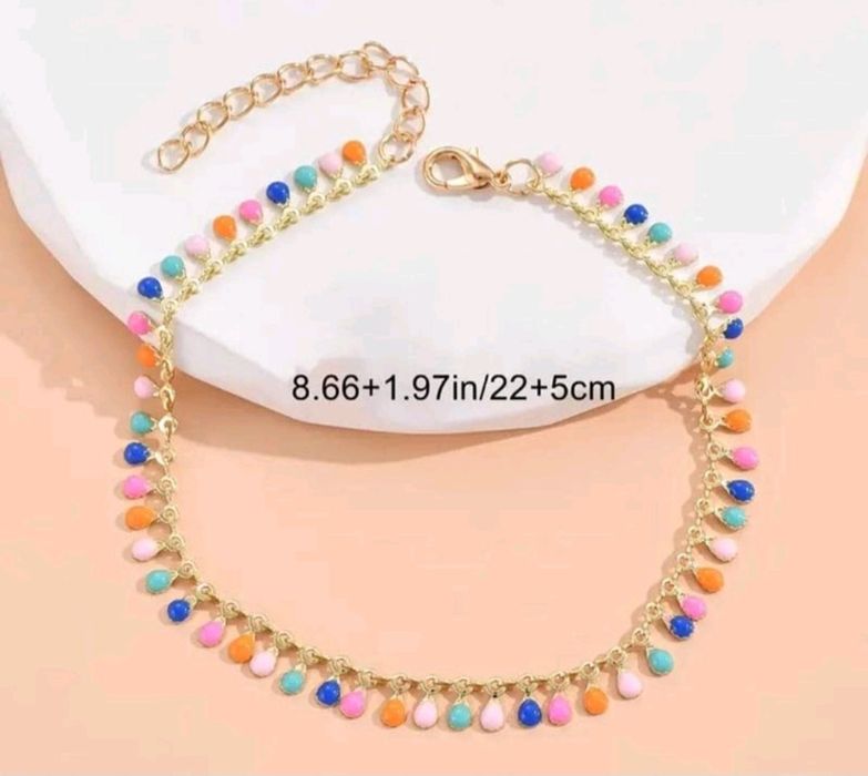 Pulseira Tornozelo Colorida