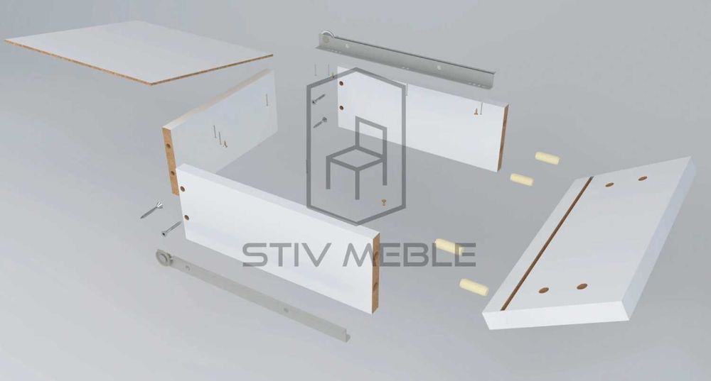 Nowoczesna SZAFKA NOCNA Stolik RTV Komoda Kolory - WYPRZEDAŻ