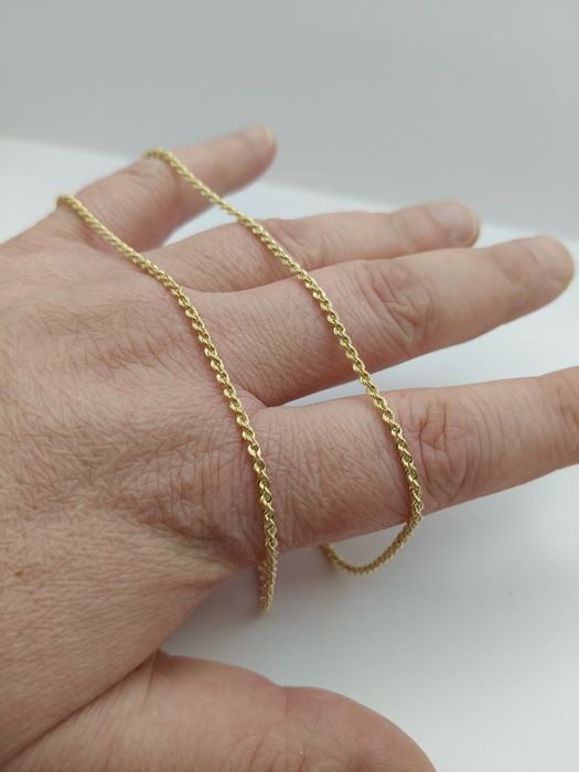 Złoty Łańcuszek Kordel 50cm Pr.585 Nowy Zapraszamy