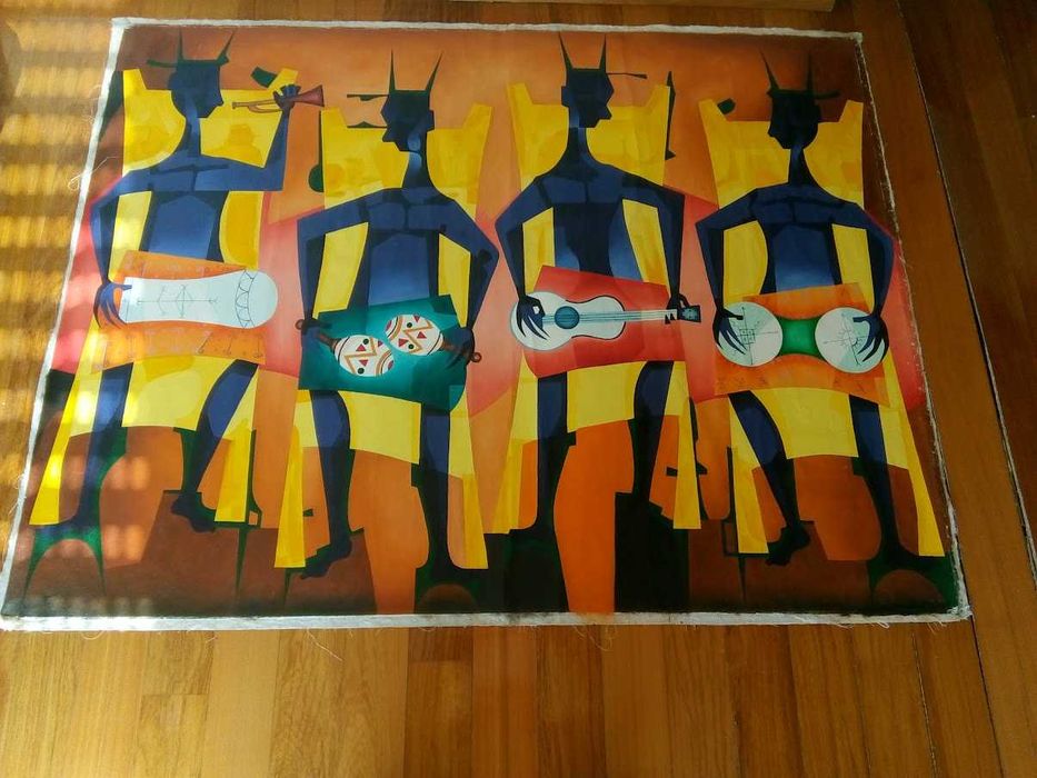 Pintura Cubana, tela grande dimensão