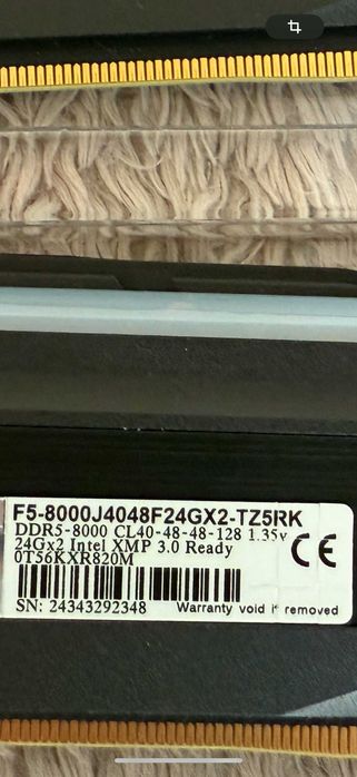 Pamięć RAM G.Skill Trident Z5 RGB DDR5 48GB (2x24GB) 8000MHz CL40