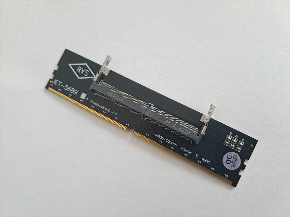 Adapter przejściówka pamięci RAM DDR5 z laptopa (SO-DIMM) do PC