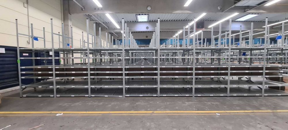 Regały magazynowe z demontażu 60gł x 130 x300cm ocynkowany Metalsisem