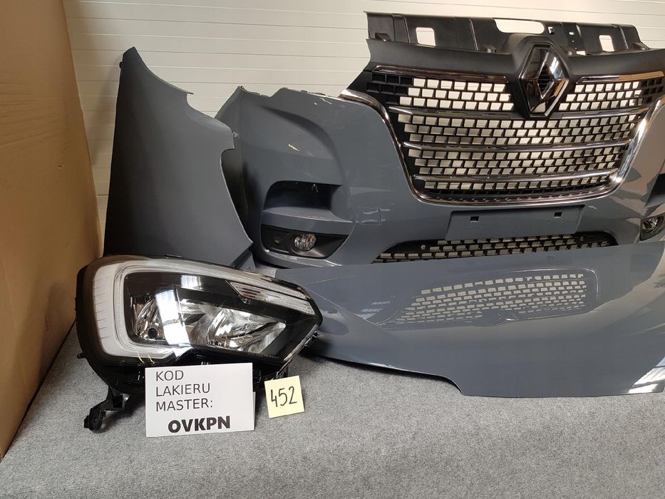 Zderzak Maska Błotniki Lampy Przednie Renault Master Iv