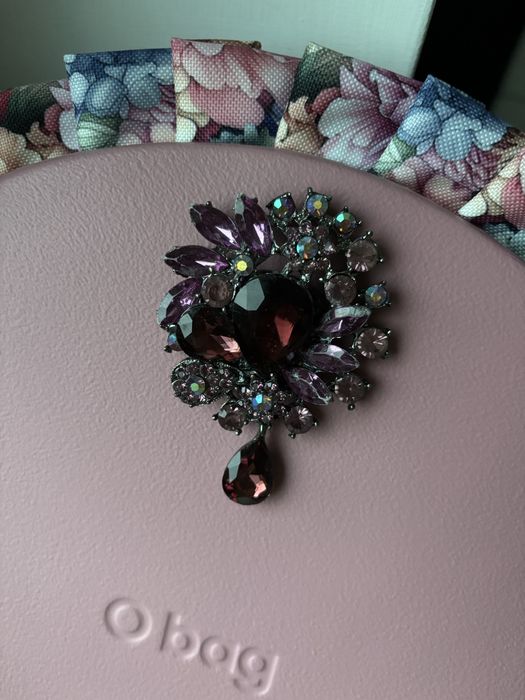 Guzik biżuteryjny z łezką do torebki obag o bag moonlight