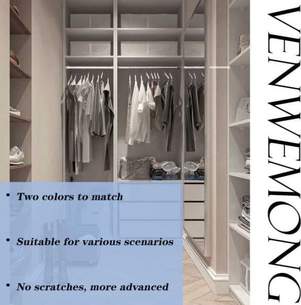 Drążek prysznicowy teleskopowy 170-260 cm czarny stal