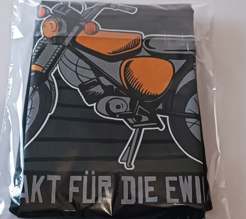 Okazja!! Koszulka Męska 100% Bawełniana z Nadrukiem r. L Nowa