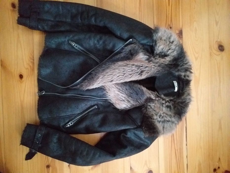 Kurtka kożuszek brąz M