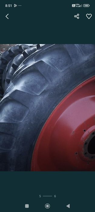 Koła 300/95 R - 46 wzmocnione 12.4 R46 Taurus radialne zachodnie 22cm