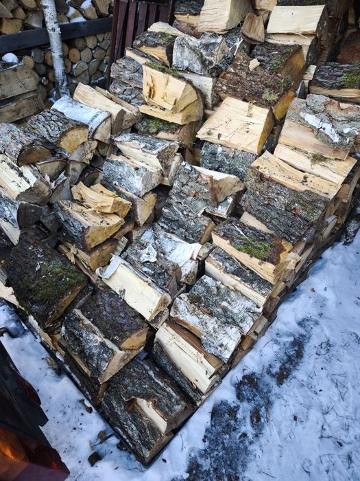 Drzewo opałowe mix brzoza olcha .