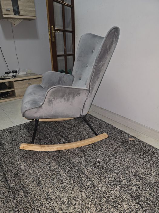 Cadeira balanço bricolage