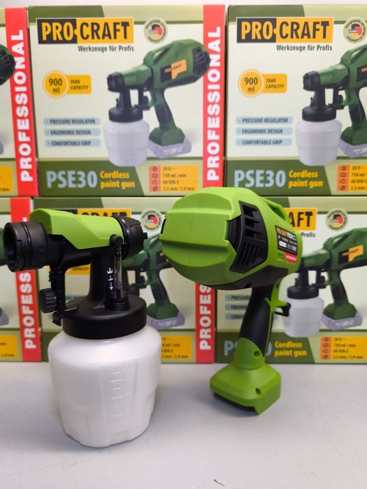 Акумуляторний фарбопульт Procraft PSE30 (без акб та зп)
