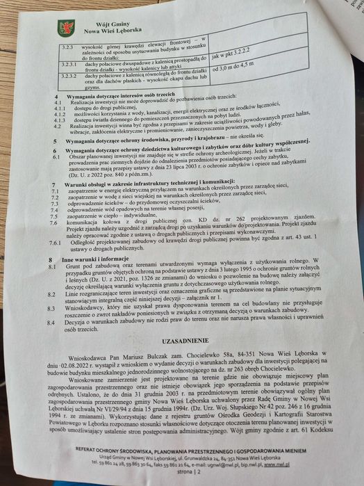 Dzialka na sprzedaz
