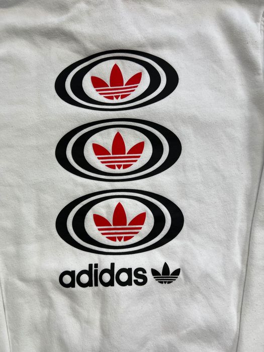 Bluza Adidas white logo unisex