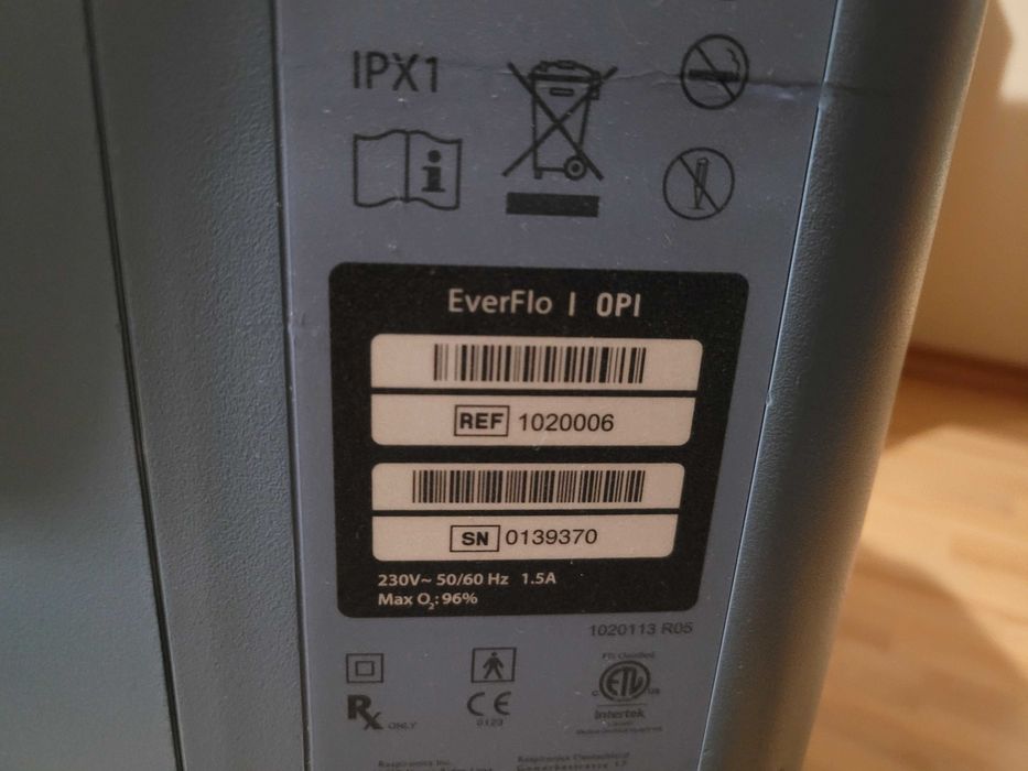 Koncentrator tlenu - Philips EverFlo na gwarancji